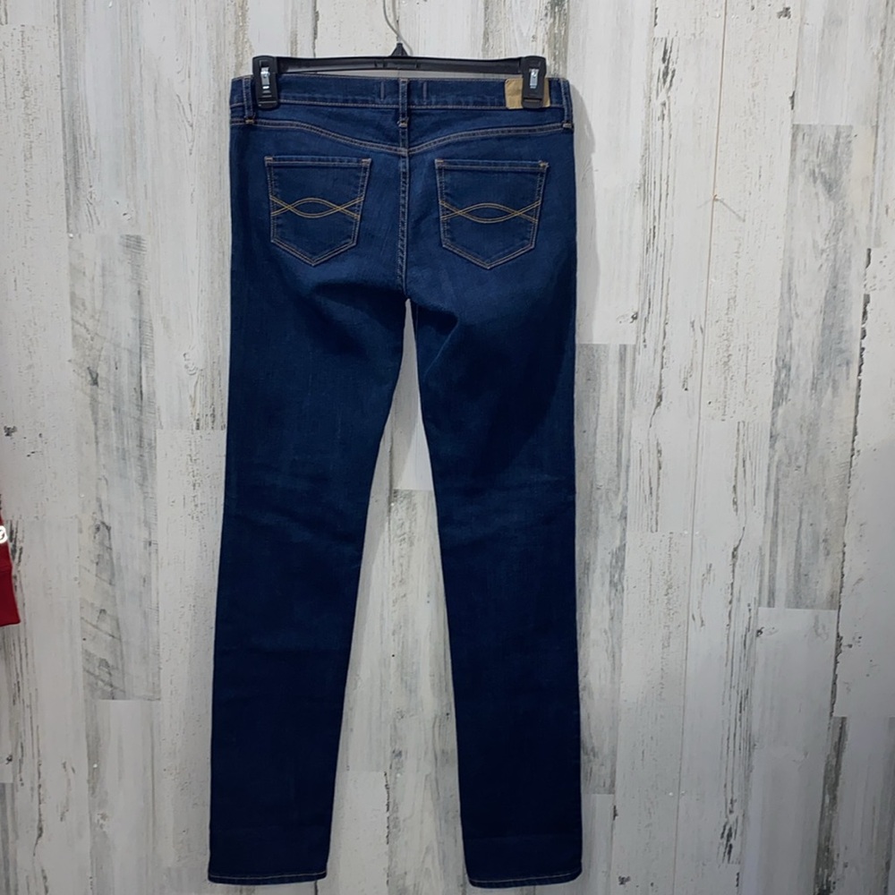 0704 Abercrombie & Fitch Blue Skinny Jeans Classic Style - Picture 3 of 3